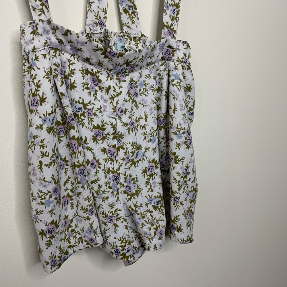 Kimchi Blue • Purple Floral Overalls - Picture 5 of 8